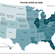 Illustration for article titled Here Is An emActual/em Map Of Each States Favorite Musical Artist